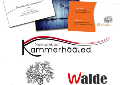 Logo ja visiitkaardi kujundamine disain kujundus